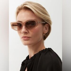 Celine | Women's Thin Story Butterfly Acetate Sunglasses Light Brown